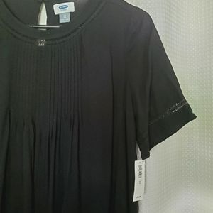 Old Navy Pintucked Short Sleeve Long Top